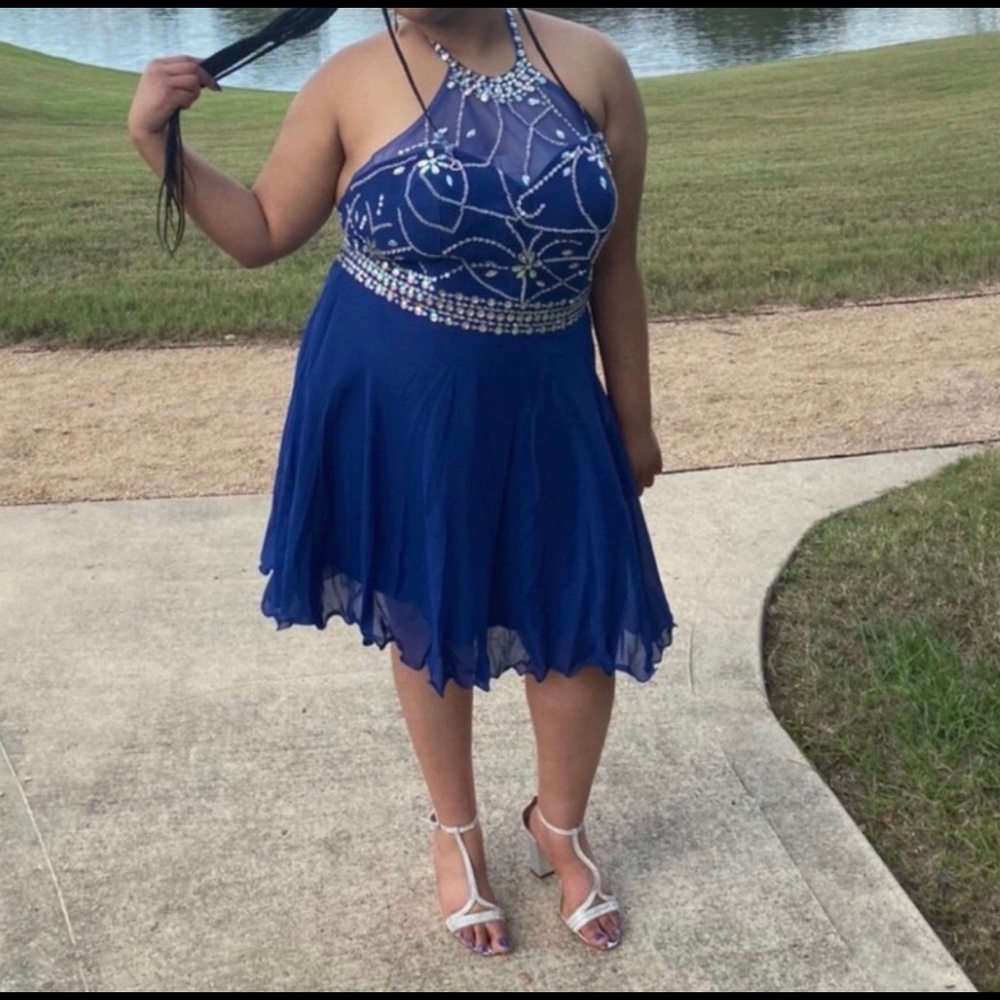 Blue dress